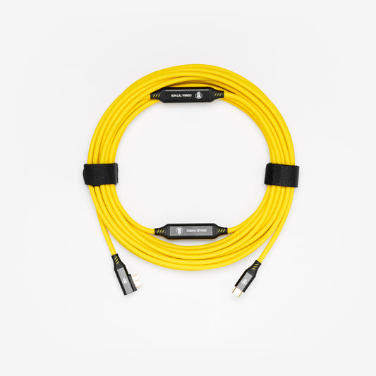 Cobra Tether Cable USB Micro-B 90° - 10M
